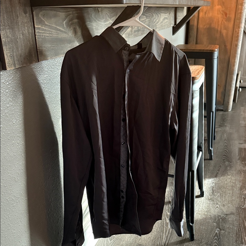 Men's Grey Dress Shirt